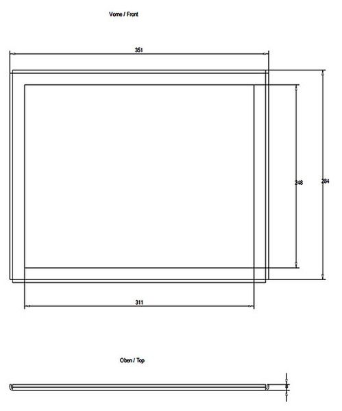 Siemens 6AV6671-8XS00-0AX0 Mounting Frame Product Image