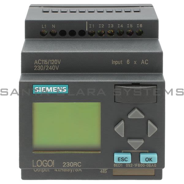 Siemens 6ED1052-1FB00-0BA0 Programmable Controller | Logo Product Image
