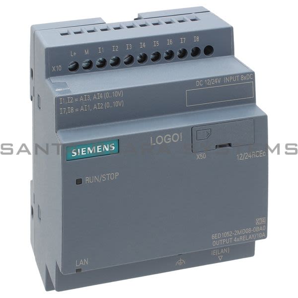 Siemens 6ED1052-2MD08-0BA0 I/O Module | 6ED1052-2MD08-0BA0 Product Image