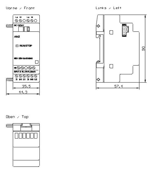 Siemens 6ED1055-1MA00-0BA0 Expansion Module Product Image
