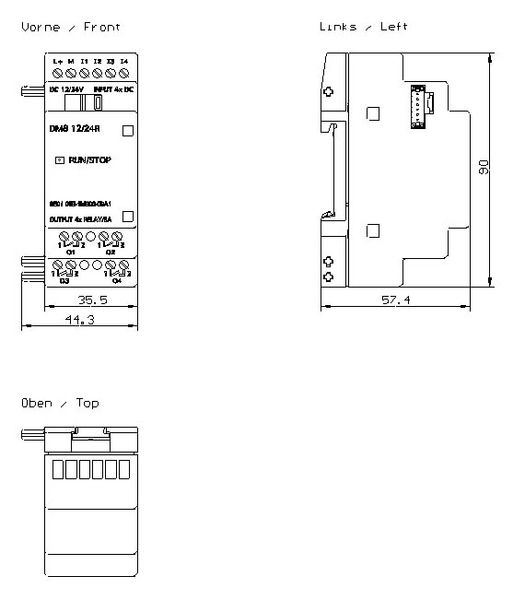 Siemens 6ED1055-1MB00-0BA1 Expansion Module Product Image