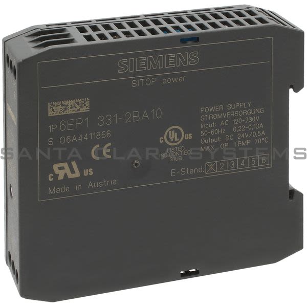 Siemens 6EP1331-2BA10 Power Supply | SITOP | 6EP1331-2BA10 Product Image
