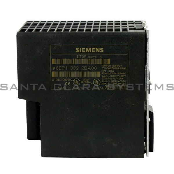 Siemens 6EP1332-2BA00 Power Supply | SITOP Power 4 Product Image
