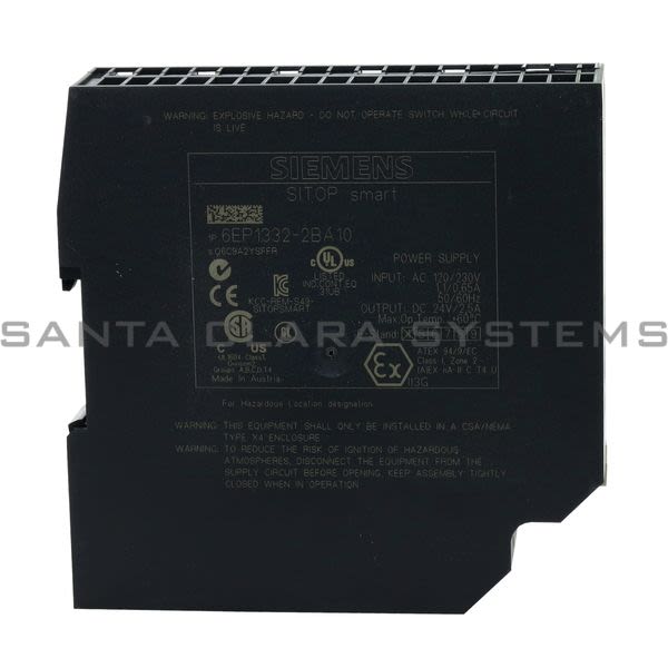 Siemens 6EP1332-2BA10 Power Supply | SITOP Smart | 6EP1332-2BA10 Product Image