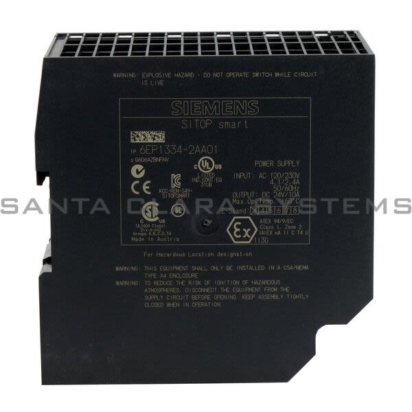 Siemens 6EP1334-2AA01 Power Supply | SITOP Smart | 6EP1334-2AA01 Product Image