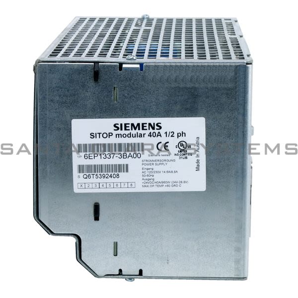 Siemens 6EP1337-3BA00 Power Supply | SITOP Modular | 6EP1337-3BA00 Product Image