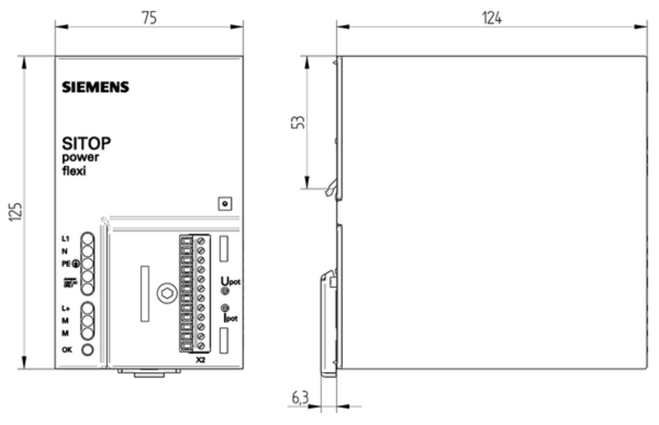 Siemens 6EP1353-0AA00 Power Supply | SITOP Dual Product Image