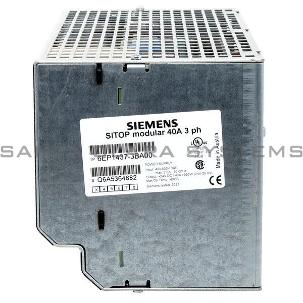 Siemens 6EP1437-3BA00 Power Supply | SITOP Modular | 6EP1437-3BA00 Product Image