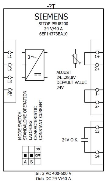 Siemens 6EP1437-3BA10 Power Supply | PSU300M | SITOP | 6EP1437-3BA10 Product Image