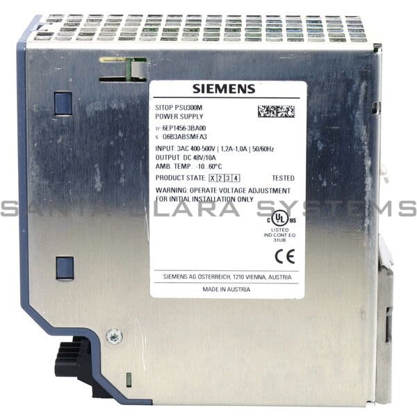 Siemens 6EP1456-3BA00 Power Supply | SITOP PSU300M | 6EP1456-3BA00 Product Image