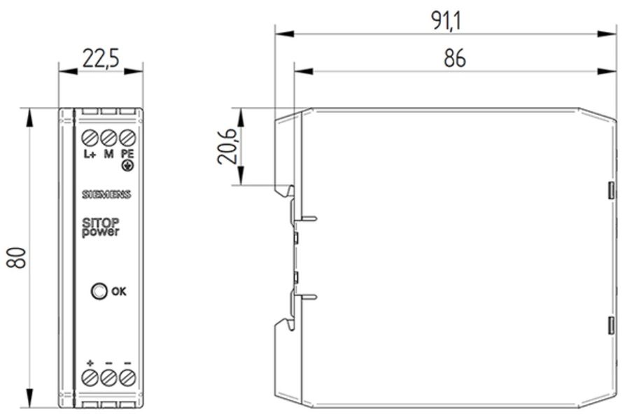 Siemens 6EP1731-2BA00 Power Supply | SITOP Product Image