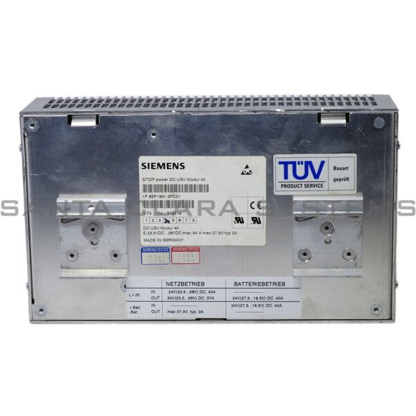 Siemens 6EP1931-2FC01 DC UPS Module Product Image