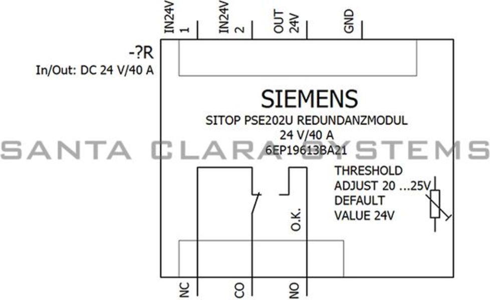 Siemens 6EP1961-3BA21 Redundancy Module | PSE202U | SITOP | 6EP1961-3BA21 Product Image