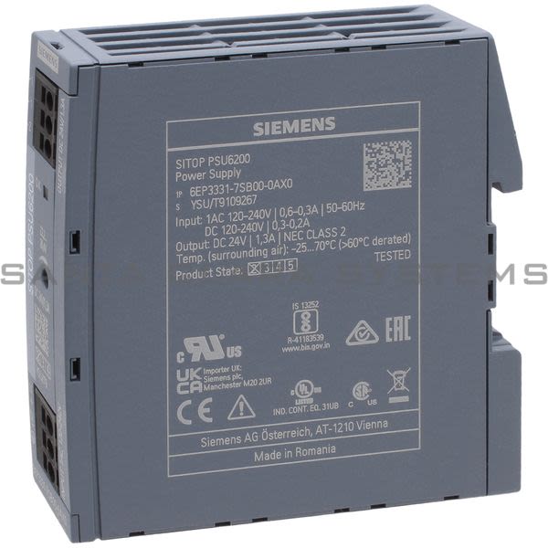 Siemens 6EP3331-7SB00-0AX0 Power Supply | 6EP3331-7SB00-0AX0 Product Image