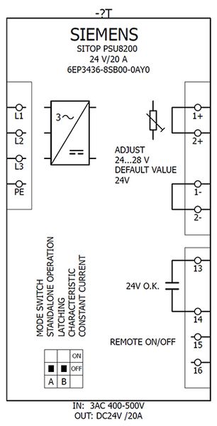 Siemens 6EP3436-8SB00-0AY0 Power Supply | 6EP3436-8SB00-0AY0 Product Image
