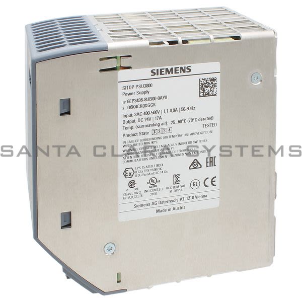Siemens 6EP3436-8UB00-0AY0 Power Supply | 6EP3436-8UB00-0AY0 Product Image