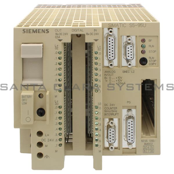 Siemens 6ES5095-8MB02 Programmable Controller Product Image