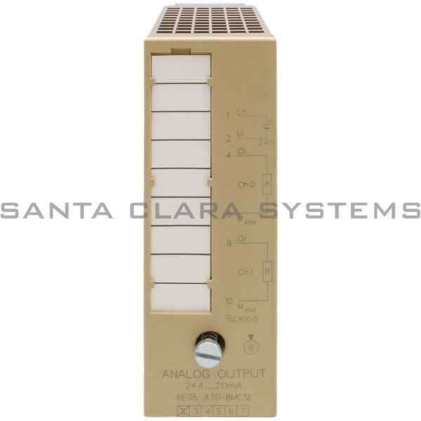 Siemens 6ES5470-8MC12 Analog Output Module | 6ES5470-8MC12 Product Image