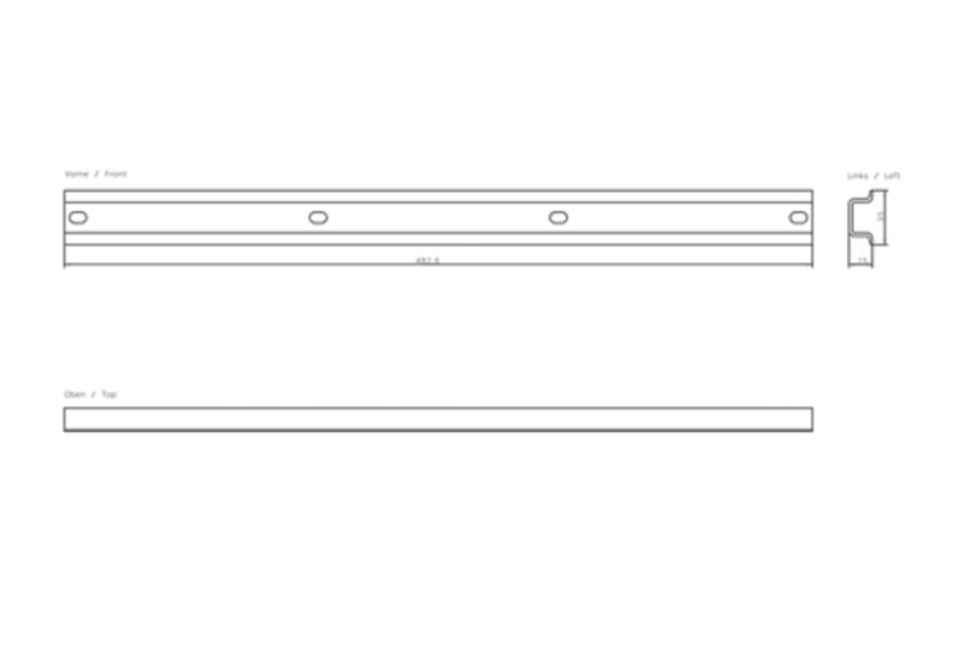 Siemens 6ES5710-8MA11 Mounting Rail Product Image