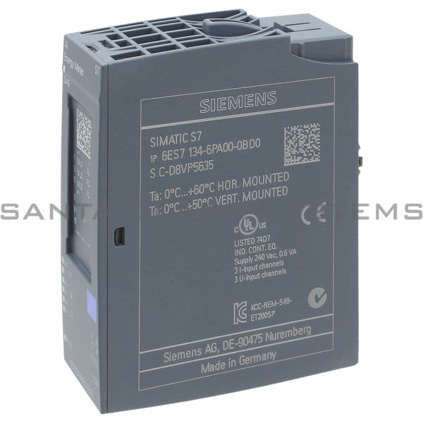 Siemens 6ES7134-6PA00-0BD0 Analog Input Module Product Image