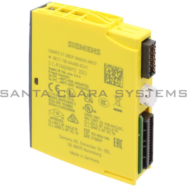 Siemens 6ES7136-6AA00-0CA1 Analog Input Module Product Image