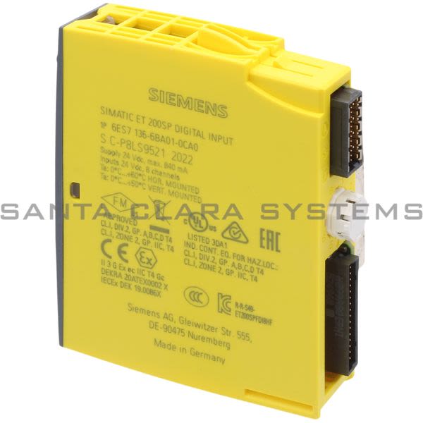 Siemens 6ES7136-6BA01-0CA0 Digital Input Module Product Image
