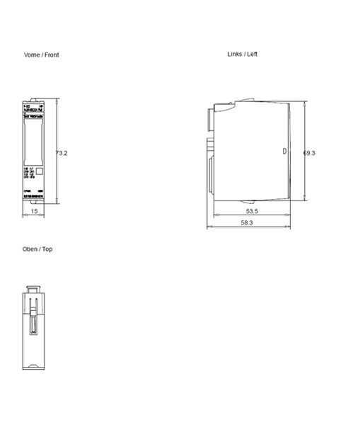 Siemens 6ES7136-6DB00-0CA0 Control Product Image