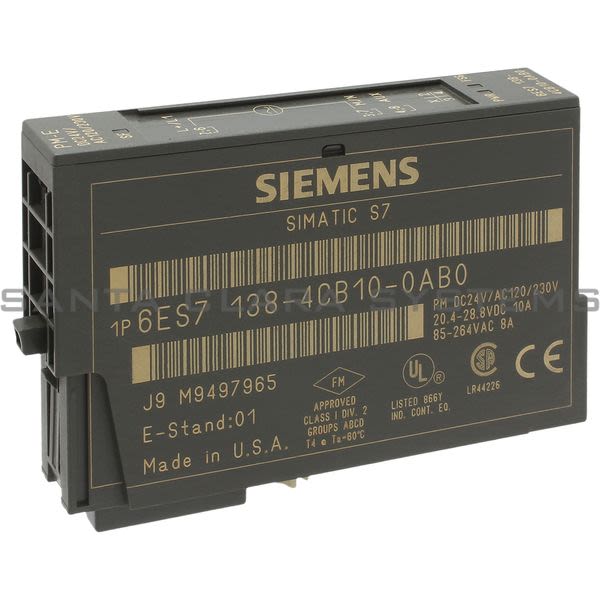 Siemens 6ES7138-4CB10-0AB0 Power Module | 6ES7138-4CB10-0AB0 Product Image