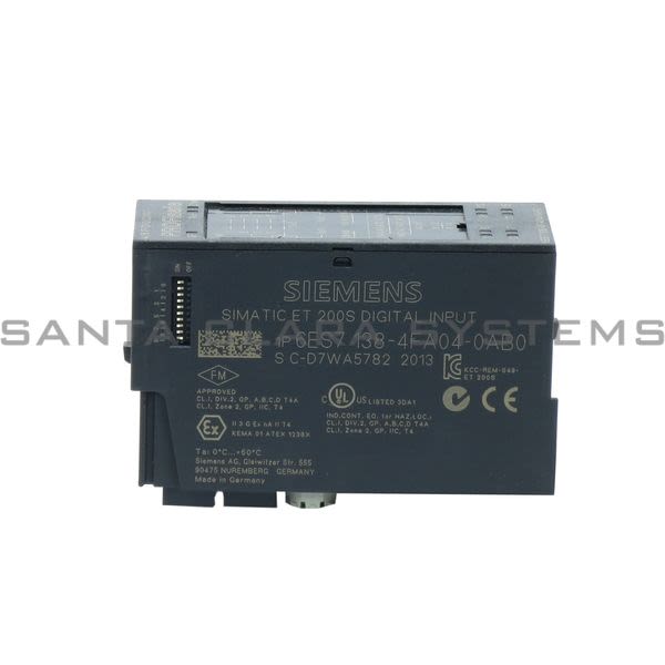 Siemens 6ES7138-4FA04-0AB0 Digital Input Module | 6ES7138-4FA04-0AB0 Product Image