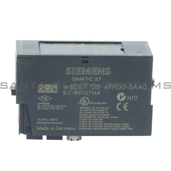 Siemens 6ES7138-4FR00-0AA0 Relay Output Module Product Image