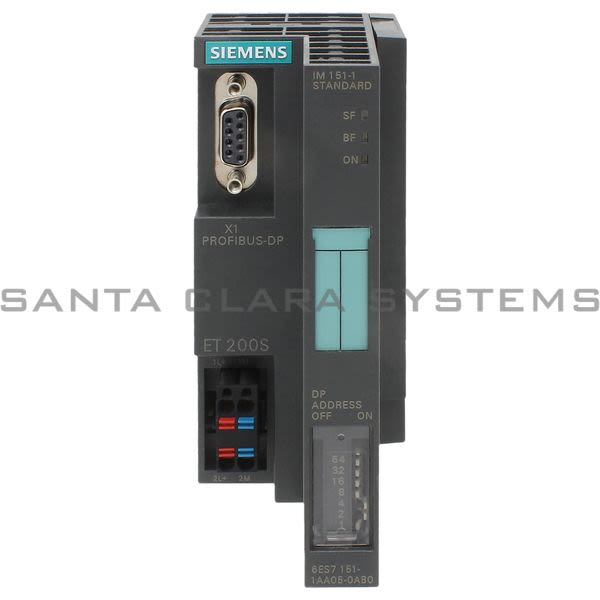 Siemens 6ES7151-1AA05-0AB0 Interface Module | IM 151-1 | SIMATIC ET200S | 6ES7151-1AA05-0AB0 Product Image