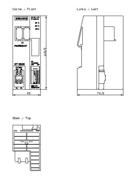 Siemens 6ES7151-1AB05-0AB0 Interface Module | IM 151-1 FO | SIMATIC S7 | 6ES7151-1AB05-0AB0 Product Image