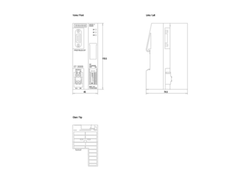 Siemens 6ES7151-1CA00-0AB0 Interface Module Product Image