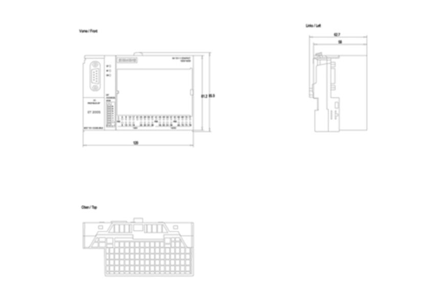Siemens 6ES7151-1CA00-3BL0 Interface Module | IM 151-1 | SIMATIC ET200S | 6ES7151-1CA00-3BL0 Product Image