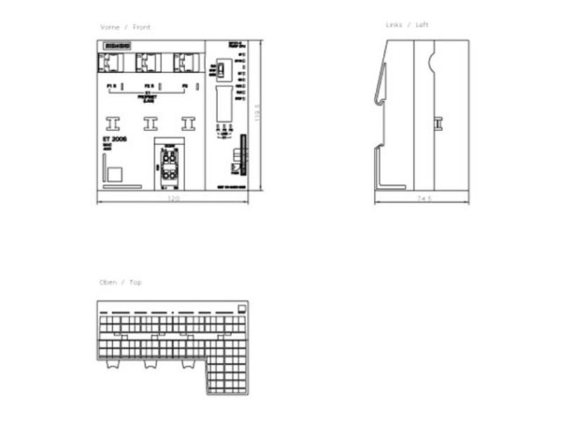 Siemens 6ES7151-8AB01-0AB0 Interface Module Product Image