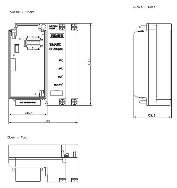 Siemens 6ES7154-2AA01-0AB0 Interface Module | SIMATIC ET200PRO | 6ES7154-2AA01-0AB0 Product Image