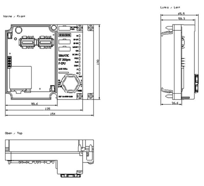 Siemens 6ES7154-8FB01-0AB0 Processor Product Image