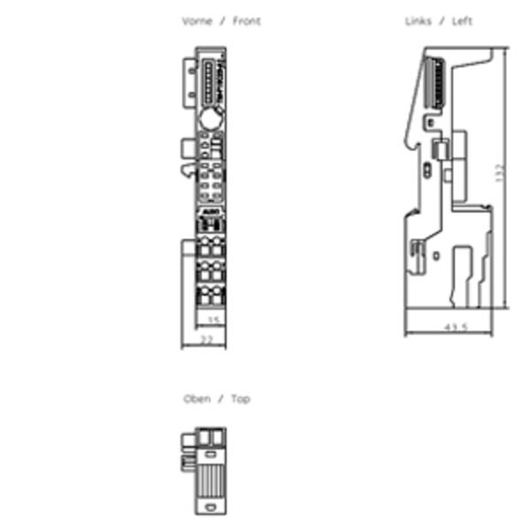 Siemens 6ES7193-4CC30-0AA0 Terminal Module Product Image