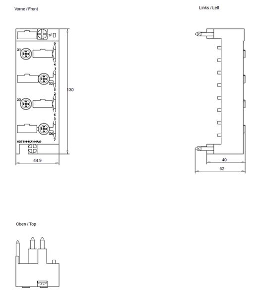 Siemens 6ES7194-4CA10-0AA0 Control Product Image