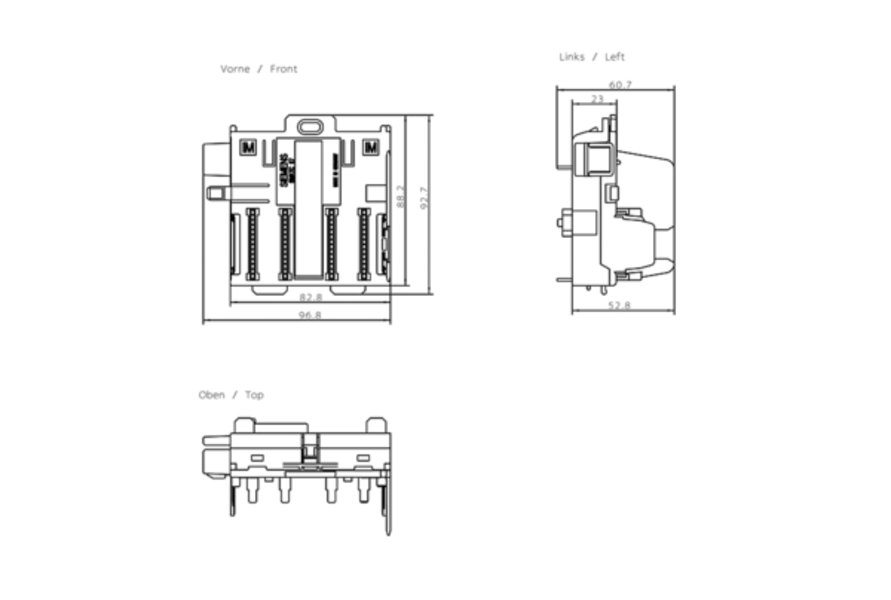 Siemens 6ES7195-7HD10-0XA0 Active Bus Module Product Image