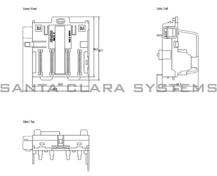 Siemens 6ES7195-7HD80-0XA0 Bus Module - 6ES7195-7HD80-0XA0 Product Image