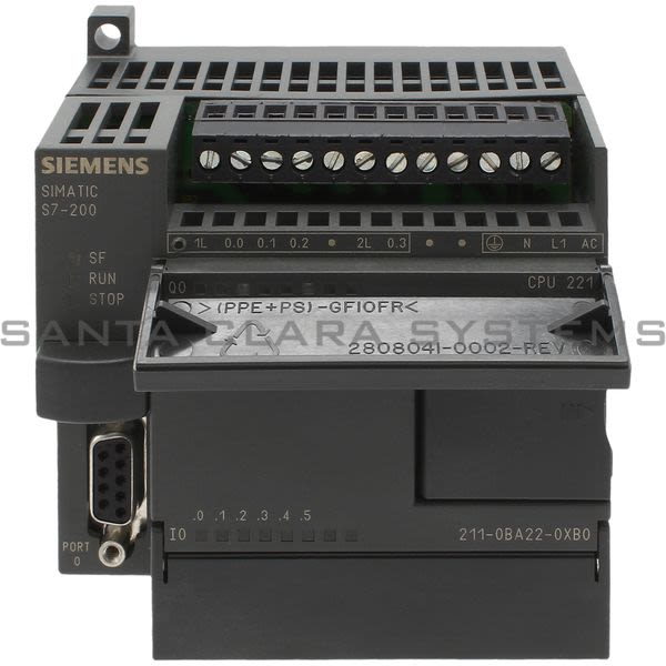 Siemens 6ES7211-0BA22-0XB0 Processor | CPU 221 | 6ES7211-0BA22-0XB0 Product Image