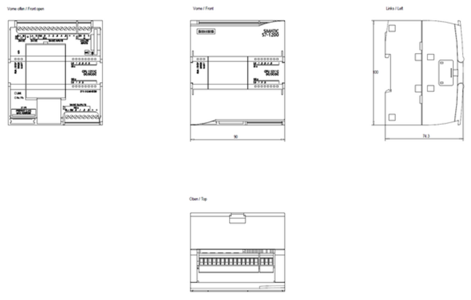 Siemens 6ES7211-1AE40-0XB0 Processor | CPU 1211C | SIMATIC S7-1200 | 6ES7211-1AE40-0XB0 Product Image