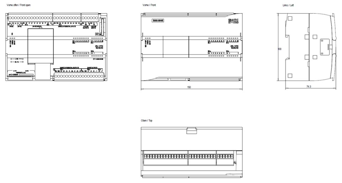 Plr s cpu 1410 схема подключения