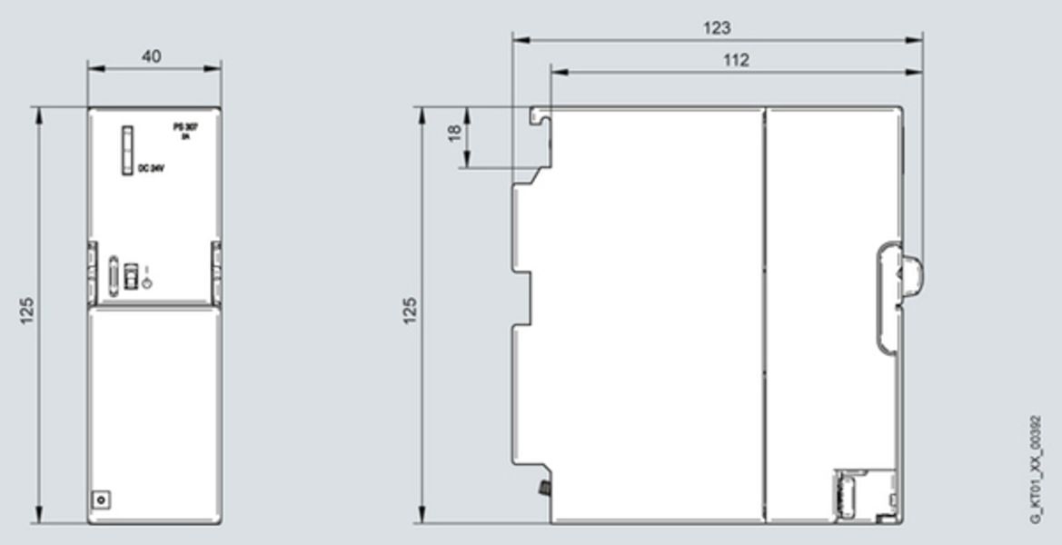 Siemens 6ES7307-1BA01-0AA0 Power Supply | PS 307 | SIMATIC S7 | 6ES7307-1BA01-0AA0 Product Image