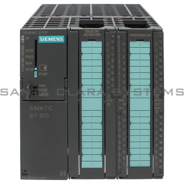 Siemens 6ES7314-6BG03-0AB0 Processor | CPU 314C-2 PTP | SIMATIC S7-300 | 6ES7314-6BG03-0AB0 Product Image