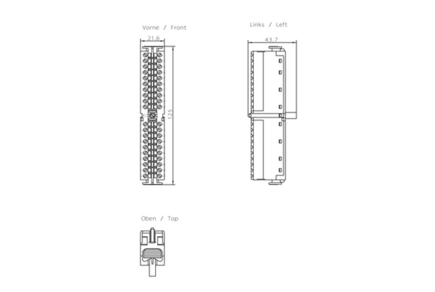 Siemens 6ES7392-1AM00-0AA0 Terminal Block | 6ES7392-1AM00-0AA0 Product Image