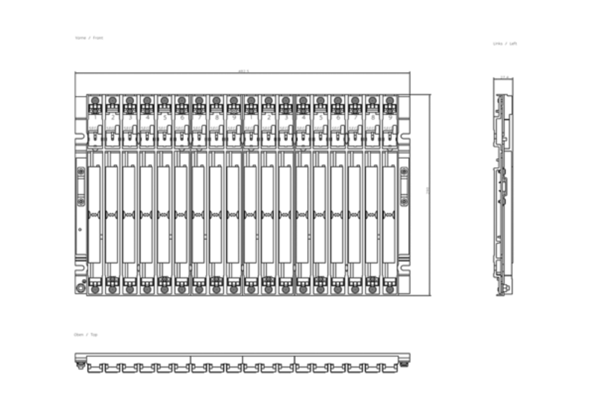 Siemens 6ES7400-2JA10-0AA0 Rack Product Image