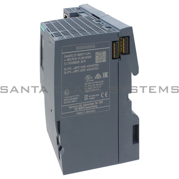 Siemens 6ES7510-1SJ00-0AB0 Processor | CPU 1510SP F-1 PN | SIMATIC ET200SP | 6ES7510-1SJ00-0AB0 Product Image