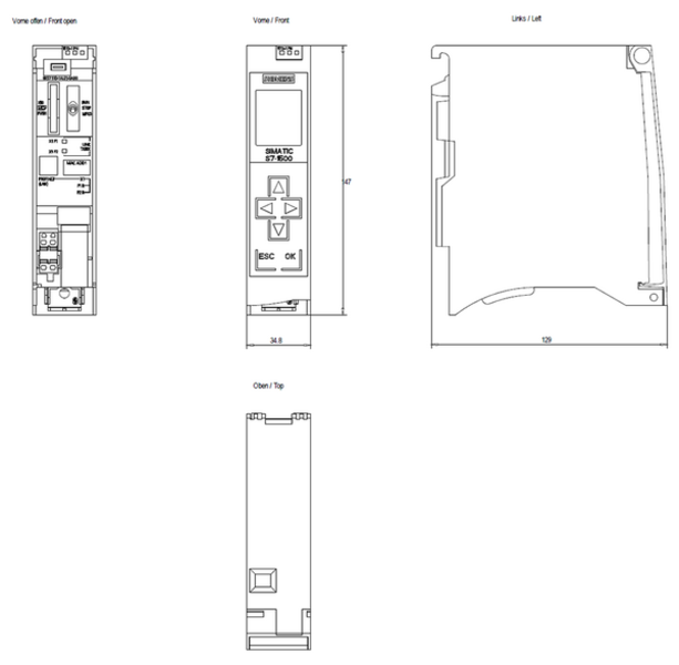 Siemens 6ES7513-1AL01-0AB0 Control Product Image
